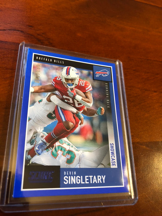 Devin Singletary SP Blue Showcase #093/100 2020 NFL Score