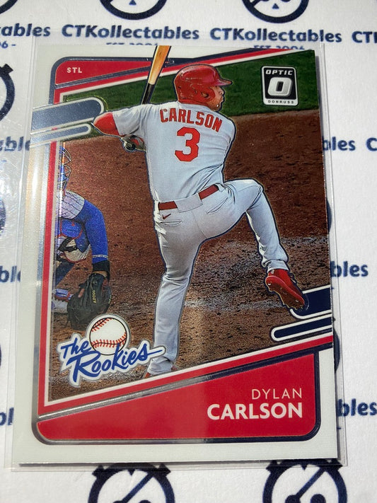 2021 Panini Donruss Optic Baseball Dylan Carlson The Rookies #TR3