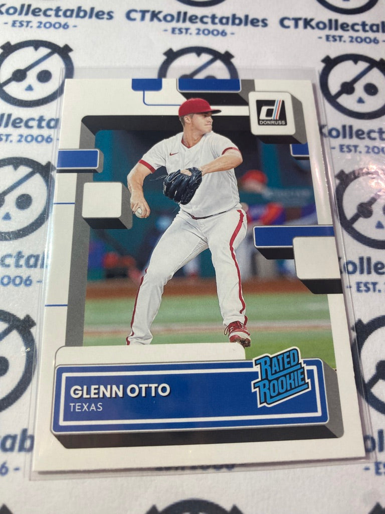 2022 Panini Donruss Baseball Rated Rookie #51 Glenn Otto Texas