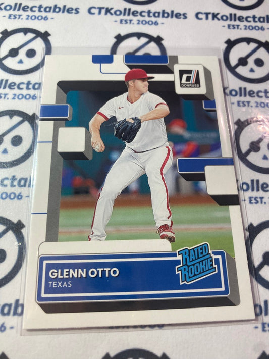 2022 Panini Donruss Baseball Rated Rookie #51 Glenn Otto Texas