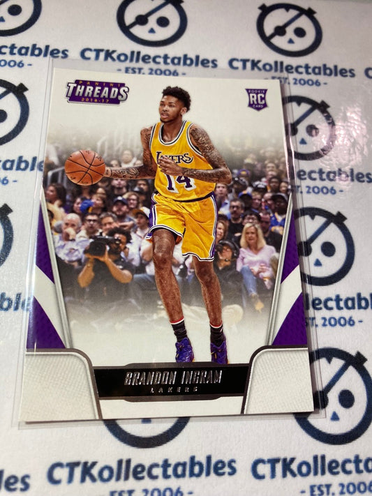 2016-17 Panini NBA Threads Brandon Ingram Rookie Card RC #166 Lakers