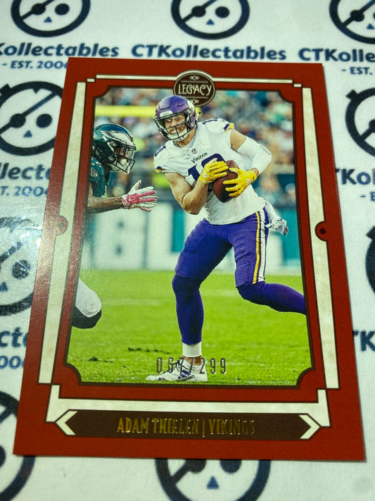 2019 NFL Panini Legacy Adam Thielen Red #067/299 #66 Vikings