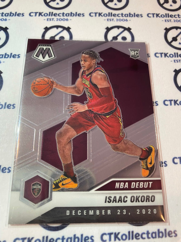 2020-21 NBA Mosaic NBA DEBUT Isaac Okoro RC #271 Cavaliers