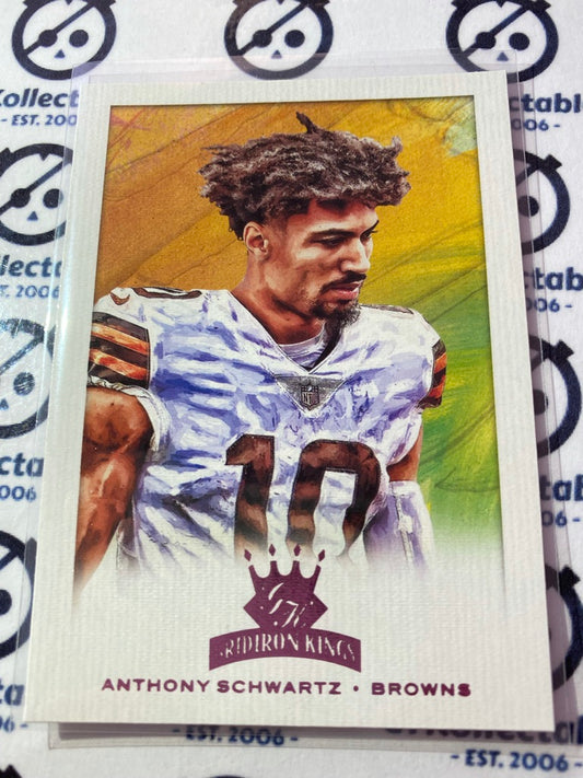 2021 NFL Chronicles Gridiron Kings Anthony Schwartz Pink Rookie Card #GK-34 Browns