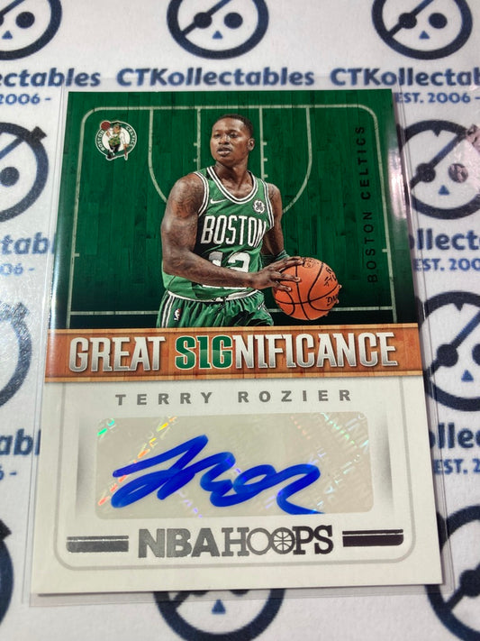 2018-19 NBA Panini Hoops Terry Rozier Great Significance Auto #GS-TR Celtics