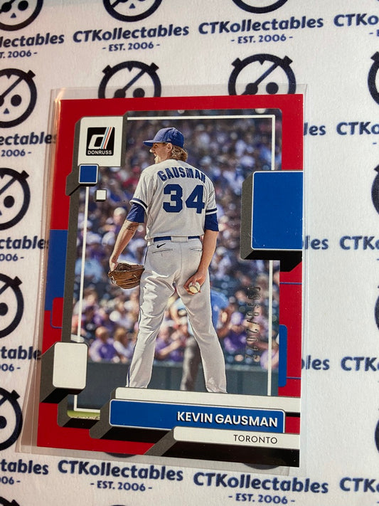 2022 Panini Donruss Baseball Red Kevin Gausman #0968/2022 Toronto