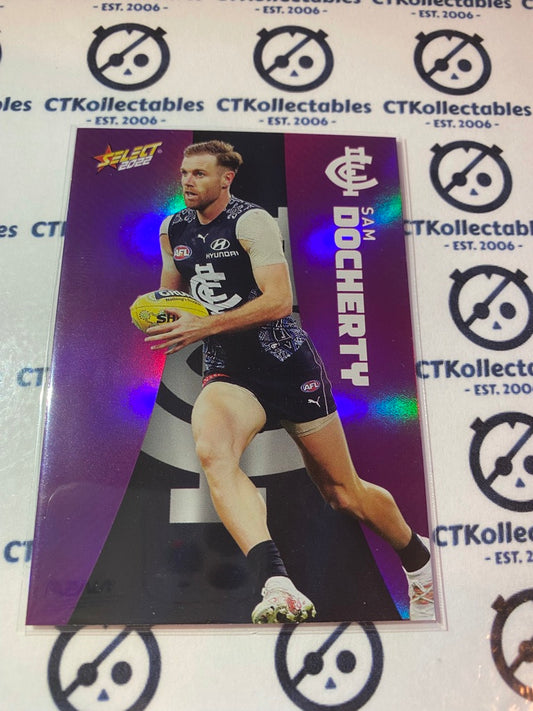 2022 AFL Footy Stars Purple Parallel - Sam Docherty #PP23