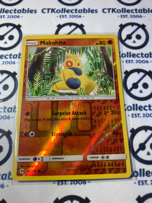 Makuhita Reverse holo 67/149 Sun & Moon Pokemon Card