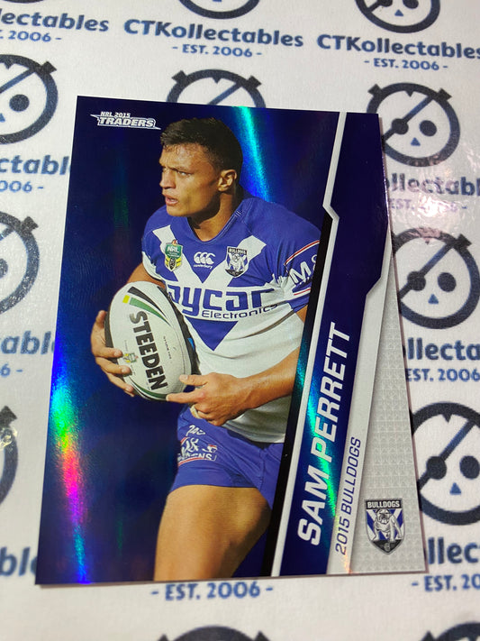 2015 NRL Traders Silver Parallel #P14 Sam Perrett Bulldogs