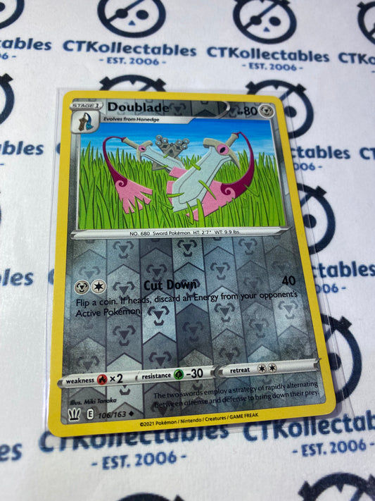 Doublade #106/163 Reverse Holo Pokémon Card Battle Styles