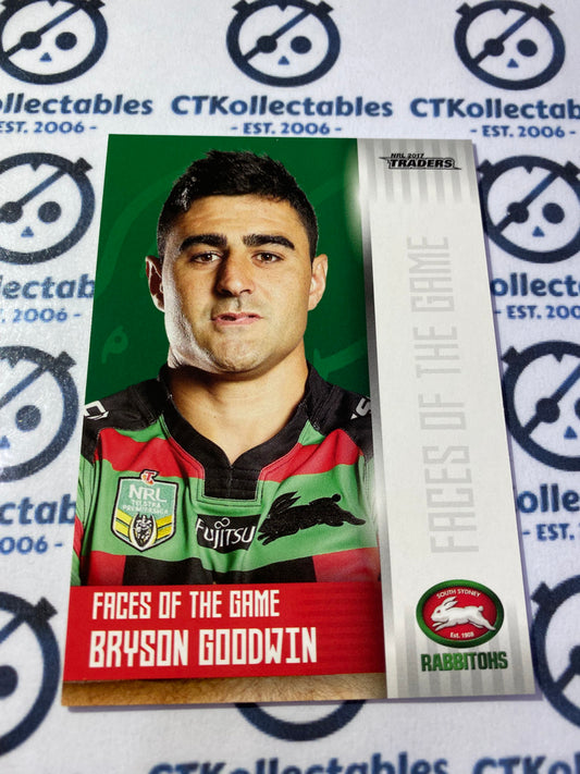 2017 NRL Traders Face Of The Game Bryson Goodwin F34/48 Rabbitohs