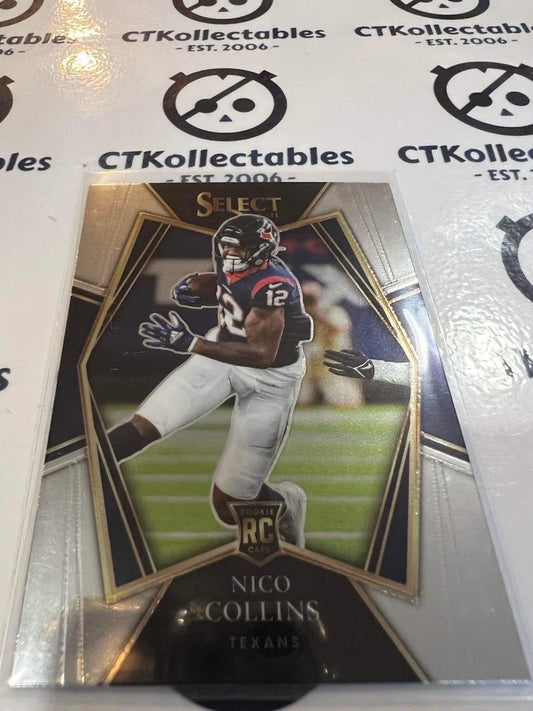2021 NFL Panini Select Nico Collins Premier Level Rookie RC #169 Texans