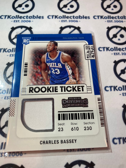 2021-22 NBA Contenders Charles Bassey Rookie Ticket #RTS-CBA 76ers