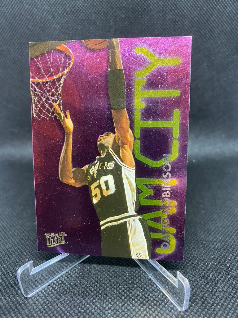 1995-96 Fleer Ultra David Robinson Jam City Insert 10 of 12 Spurs