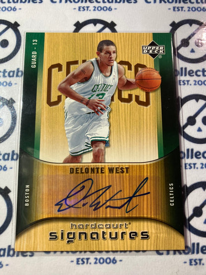 2005-06 NBA Upper Deck Hardcourt Signature Delonte West HS-DW Celtics