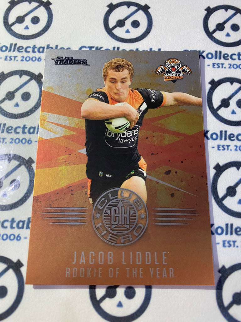 2018 NRL Traders Player of the Year Jacob Little CH32/32 Tigers