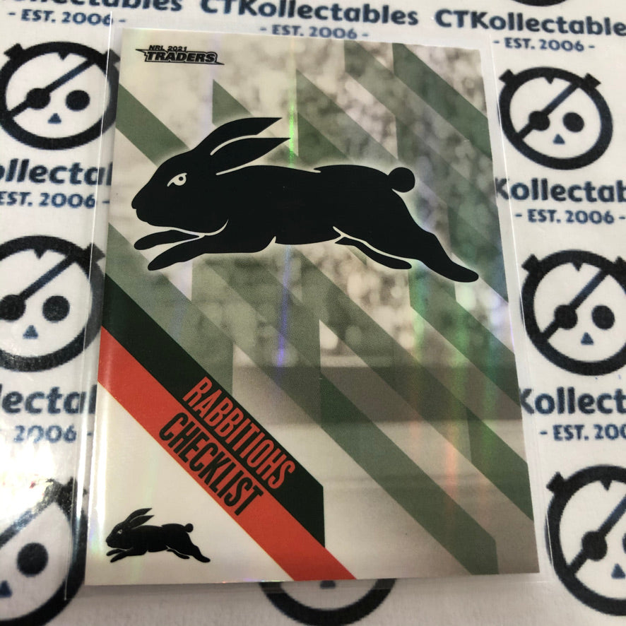 2021 NRL Traders Pearl Special Parallel PS0111 Rabbitohs Checklist