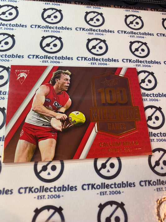 2022 AFL Footy Stars Milestone 100 games - Callum Mills MG77