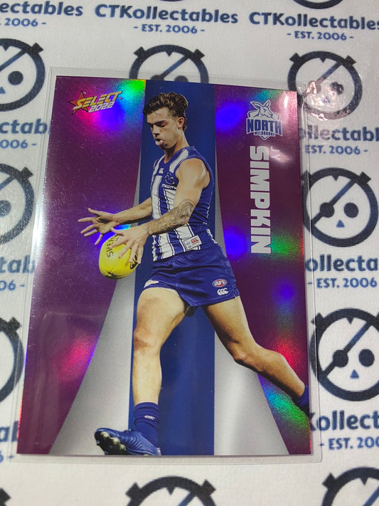 2022 AFL Footy Stars Purple Parallel - Jy Simpkin PP117