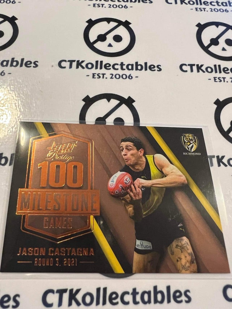 2022 AFL Footy Stars Prestige Jason Castagna Milestone #138/195 100 games MGP64
