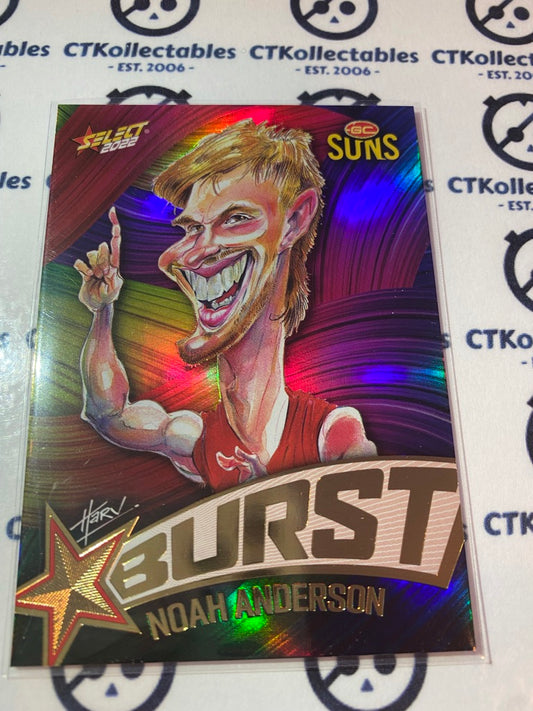 2022 AFL Footy Stars Starburst Paint - Noah Anderson SBP33