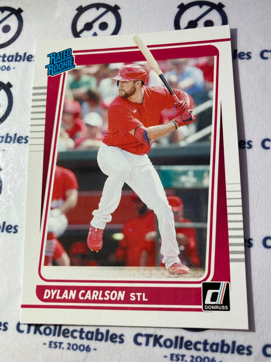 2021 Panini Donruss Baseball Dylan Carlson Rated Rookie #37 St. Louis