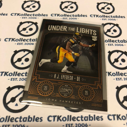 A.J Epenesa Under The Lights Chrome RC # UL-AJ 2020 NFL Legacy