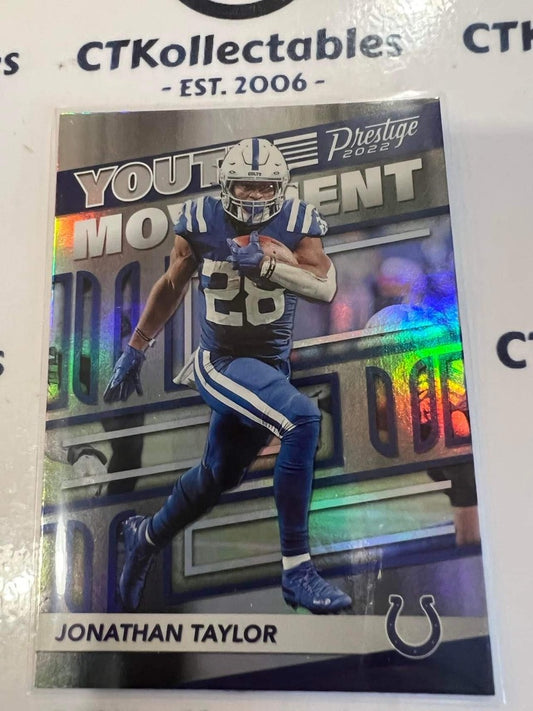 2022 NFL Panini Prestige Jonathan Taylor Youth movement Holo #YM18 Colts