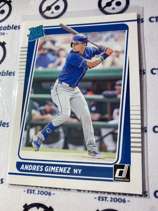 2021 Panini Donruss Baseball Andres Gimenez Rated Rookie #53 New York