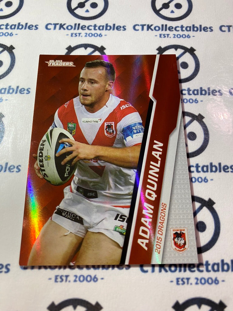 2015 NRL Traders Silver Parallel #P115 Adam Quinlan Dragons