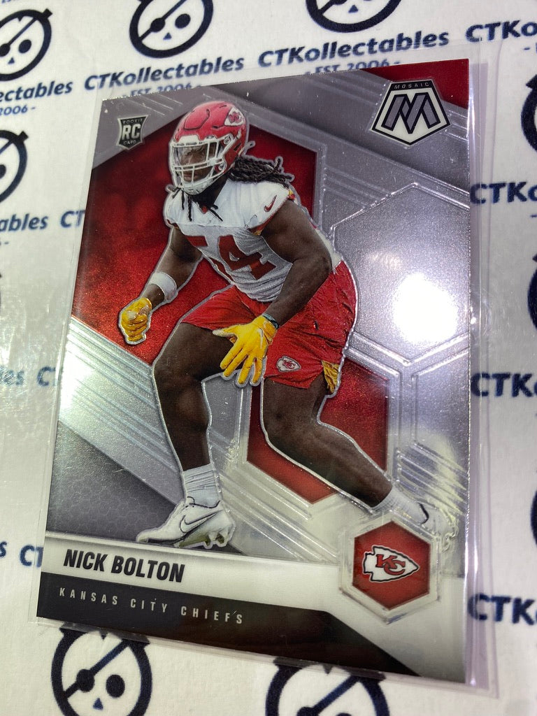 2021 Panini NFL Mosaic Nick Bolton Rookie Card RC #366 Chiefs