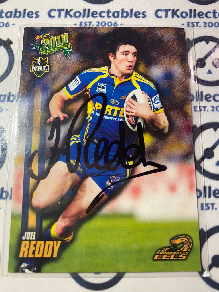 Signed Joel Reddy 2010 NRL Champions 122 Eels Card CTKollectables signed-joel-reddy-2010-nrl-champions-122-eels-card-ctkollectables