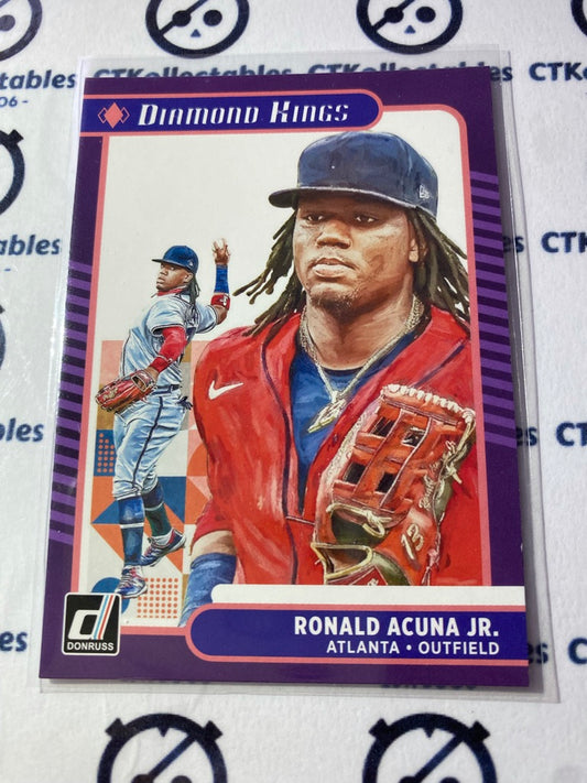2021 Panini Donruss Baseball Ronald Acuna Jr. Diamond Kings #16 Atlanta