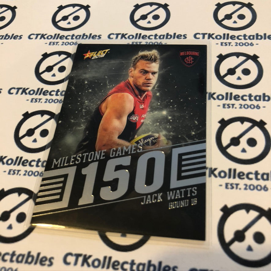 Jack Watts Milestone 150 games MG67 2018 Afl Footy Stars