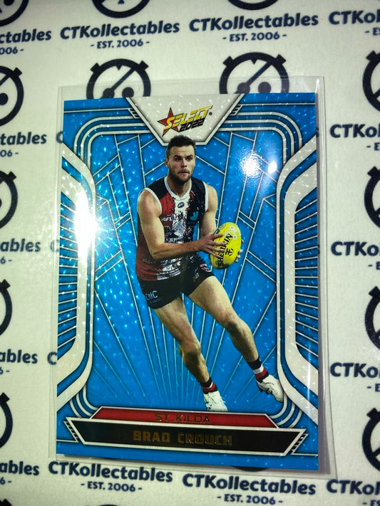 2022 AFL Footy Stars Fractured Blue #FB175 Brad Crouch #009/190