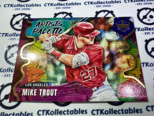 2022 Panini Diamond Kings Baseball Mike Trout Artists Palette #AP-4 Los Angeles