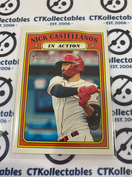 2021 MLB Heritage In Action Nick Castellanos #126 Reds