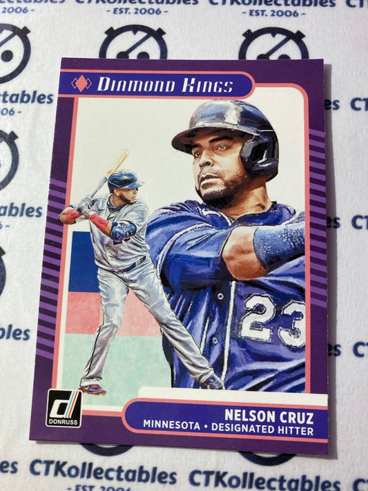 2021 Panini Donruss Baseball Nelson Cruz Diamond Kings #6 Minnesota