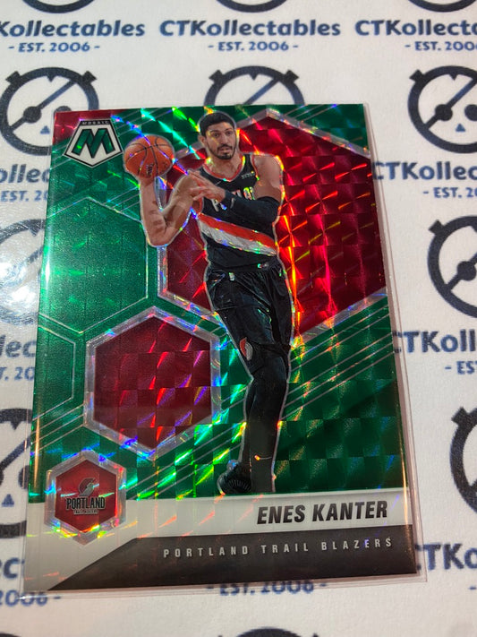 2020-21 NBA Mosaic Enes Kanter Green Prizm #120 Portland