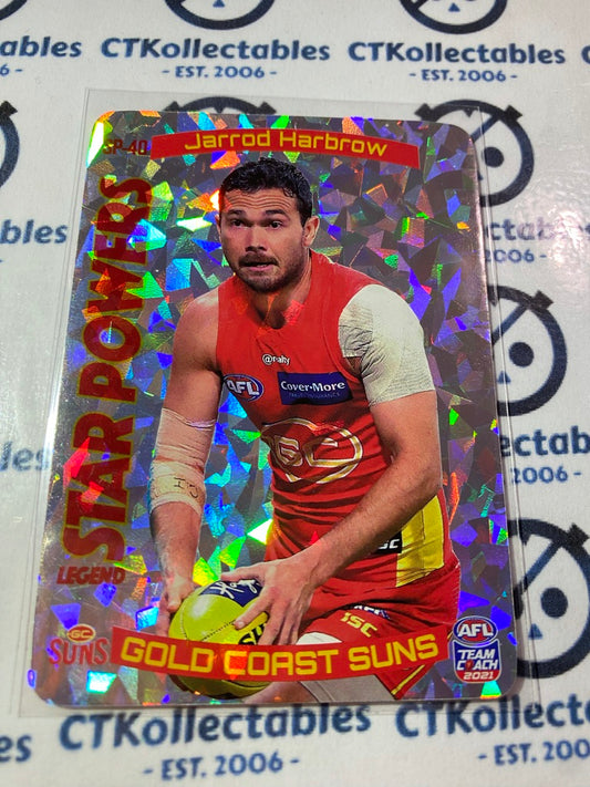 2021 AFL Teamcoach Star Powers Silver SP-40 Jarrod Harbrow Suns