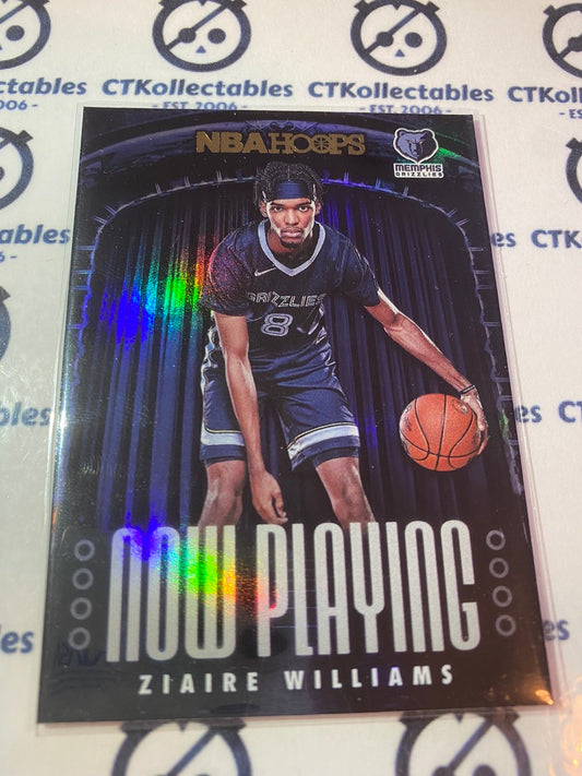 2021 Panini NBA HOOPS Ziaire Williams Now Playing Holo #10
