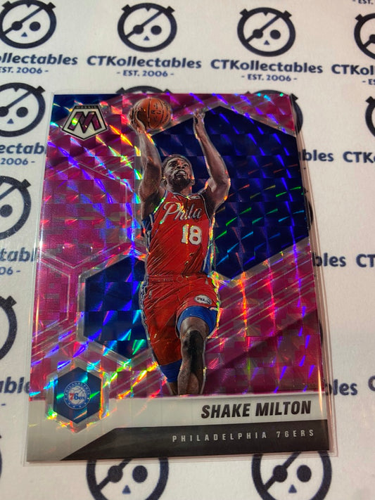 2020-21 NBA Mosaic Pink Prizm Shake Milton #56 76ers