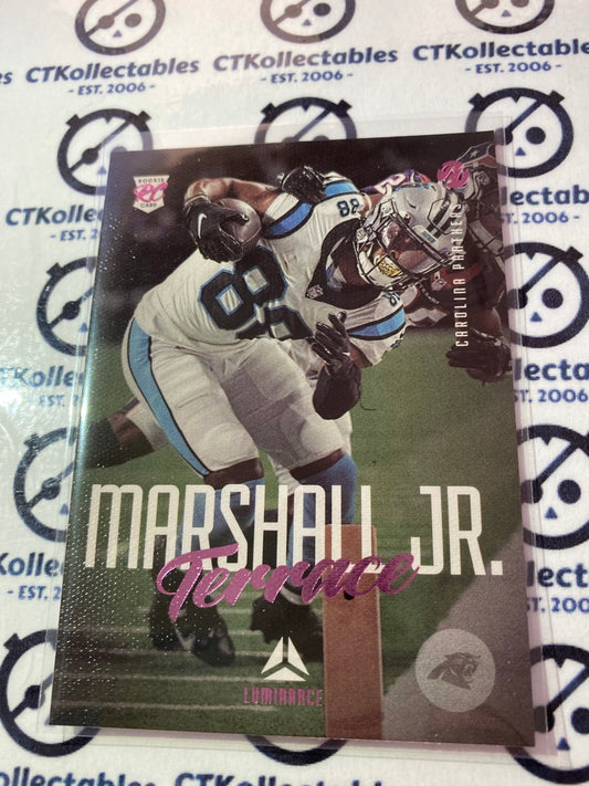 2021 NFL Chronicles Luminance Terrace Marshall Jr. Pink Rookie Card RC #216 Panthers