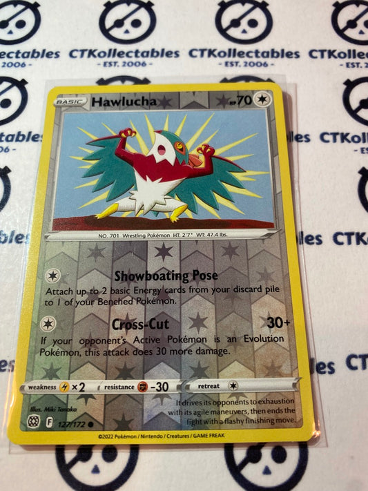 Hawlucha #127/172 Reverse Holo Pokémon Card Brilliant Stars