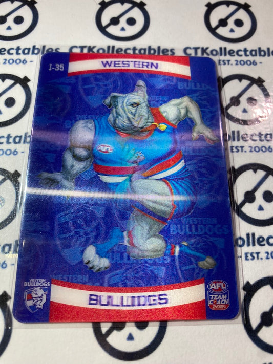 2021 AFL Teamcoach Club Card Western Bulldogs 3D Icons I-35