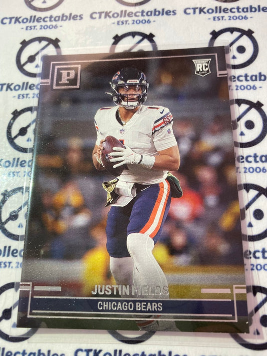 2021 NFL Chronicles Panini Justin Fields Rookie Card RC #PA-4 Bears