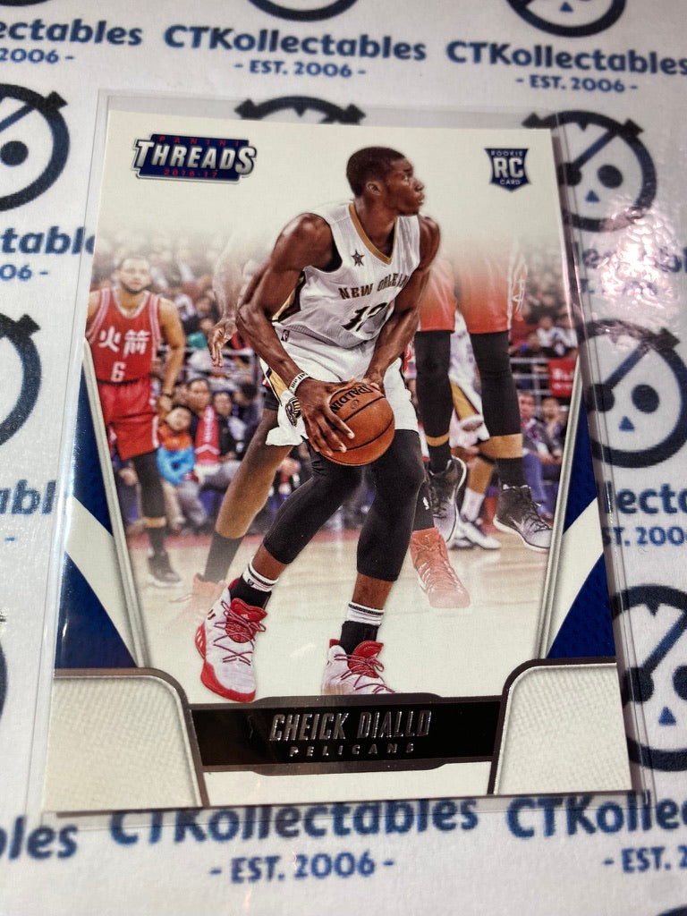 2016-17 Panini NBA Threads Cheick Diallo Rookie Card RC #185 Pelicans