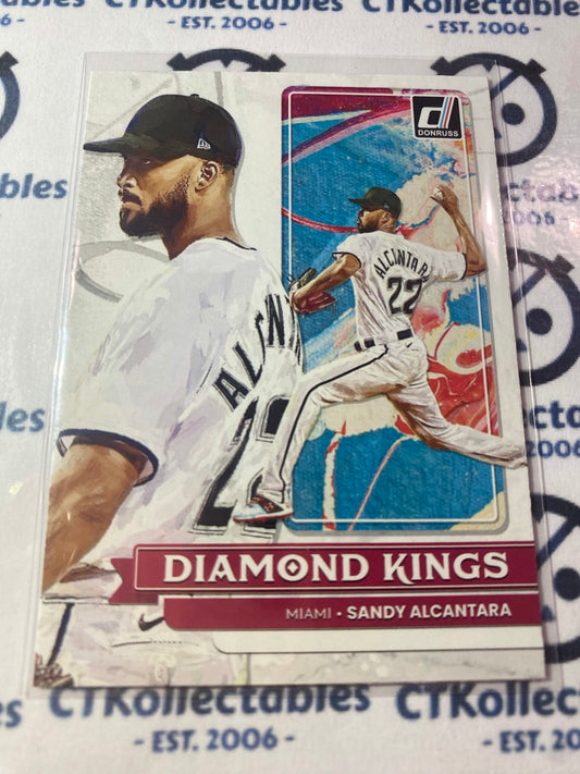 2022 Panini Donruss Baseball Diamond Kings #19 Sandy Alcantara Miami