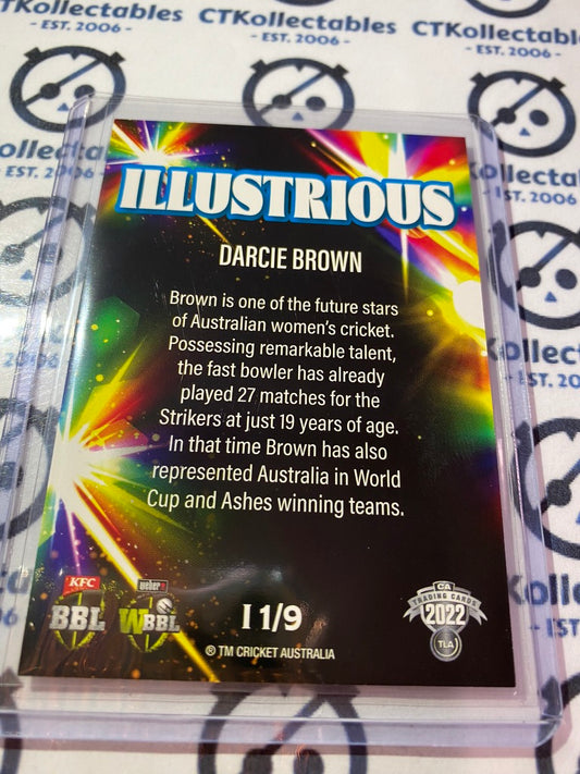 2022/2023 TLA Cricket Traders Illustrious Darcie Brown #I 1/9