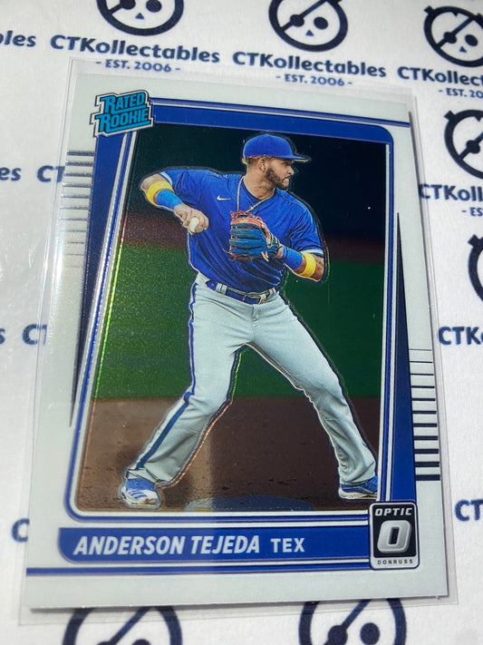 2021 Panini Donruss Optic Baseball Anderson Tejeda Rated Rookie #84 Texas